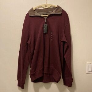 NWT Van Heusen 3/4 Zip Sweater
